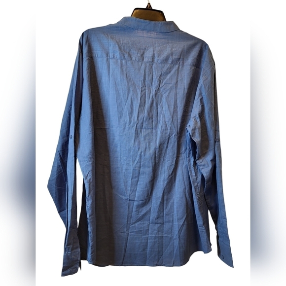 NWT Coof Andy 2XL Blue Mandarin Collar Tunic unisex - Picture 9 of 15